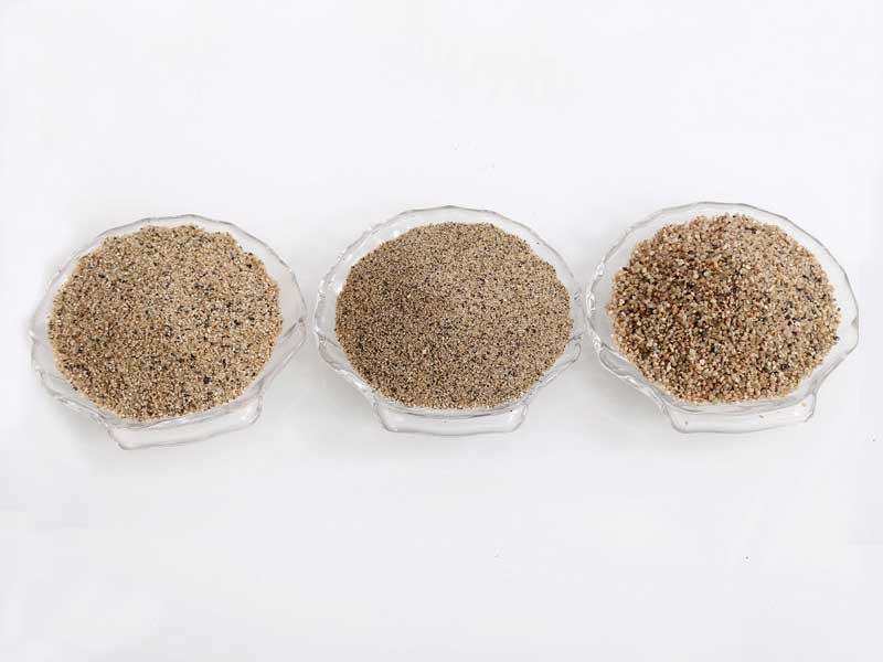 粗砂、中砂、細砂