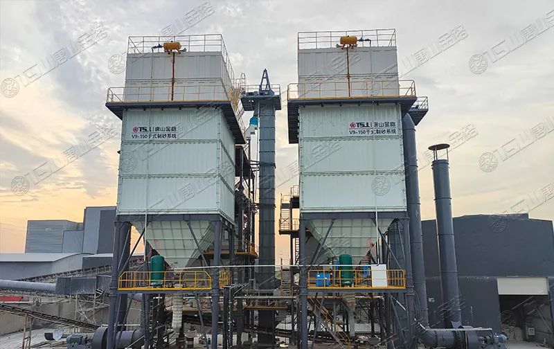 新項目投產(chǎn)！浙江寧波水洗改干法項目制砂樓調(diào)試出砂